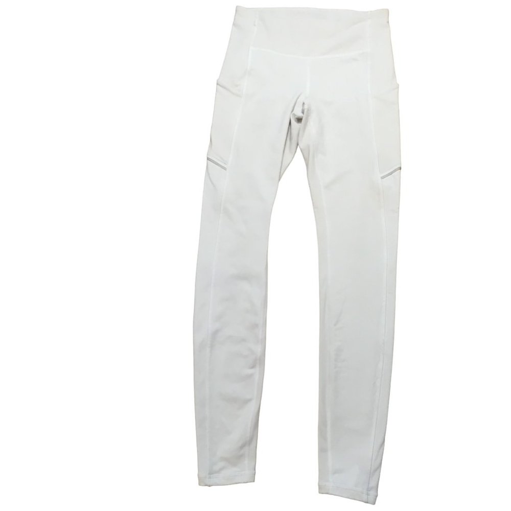 Lululemon Speed Up Tight  28" White Leggings 4